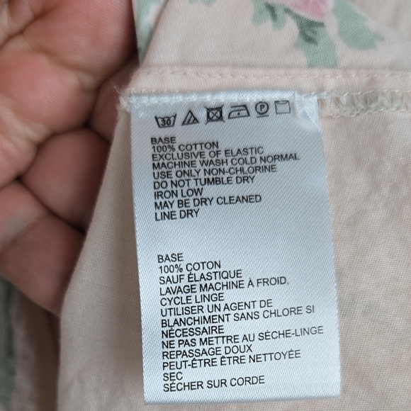 Vintage Urban Outfitters Strapless Floral Midi Dress - Pink and White Size S - Picture 7 of 7